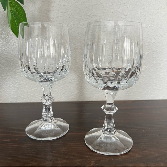 Schott Zwiesel Other - Schott-Zwiesel Crystal Wine Glass Flamenco Clear Water Goblets Pair Stemmed